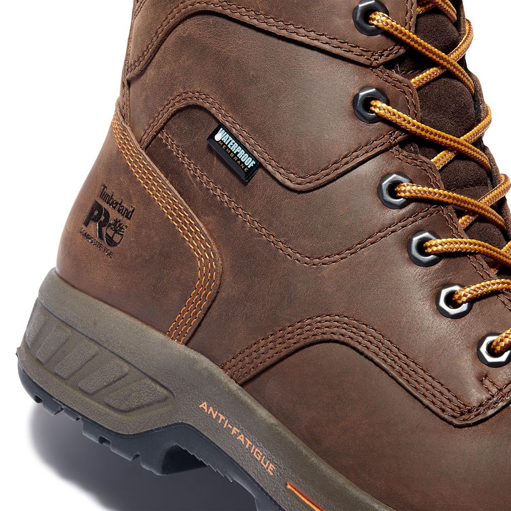 Timberland Mens Work Boots PRO® Helix HD 8\" Comp Toe - Brown/Black - India ML2987301